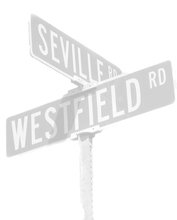 Seville and Westfield intersection signage